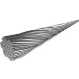 Elvedes cable systems bv schakel binnenkabel elvedes 2250 mm 7 x 7 draads rvs ø1,1 mm met n-nippel ø4,5 × 4,5 (doos à 50 stuks) - zilver