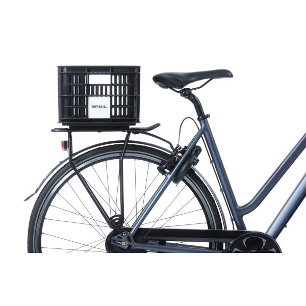 Basil fietskrat S - klein - 17.5 liter - zwart