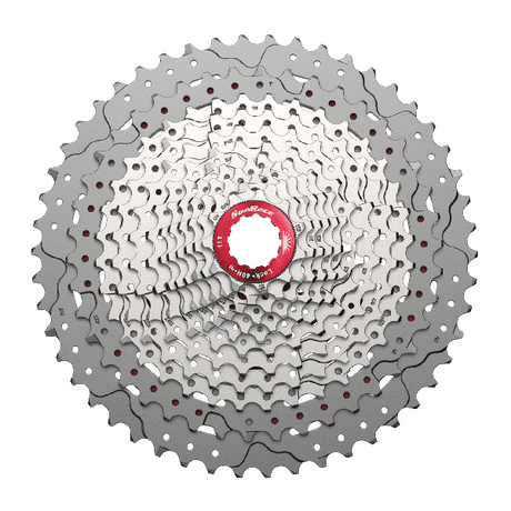 Sunrace cassette 12 speed csmz800 11-51t - zilver - werkplaatsverpakking