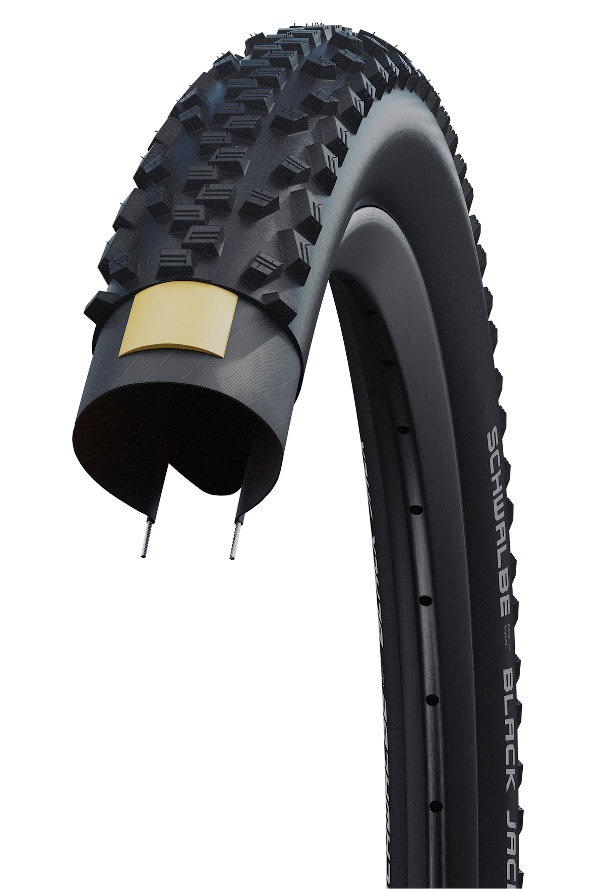 Schwalbe Buitenband 12 1 2x1.90 (47-203) black jack zwart