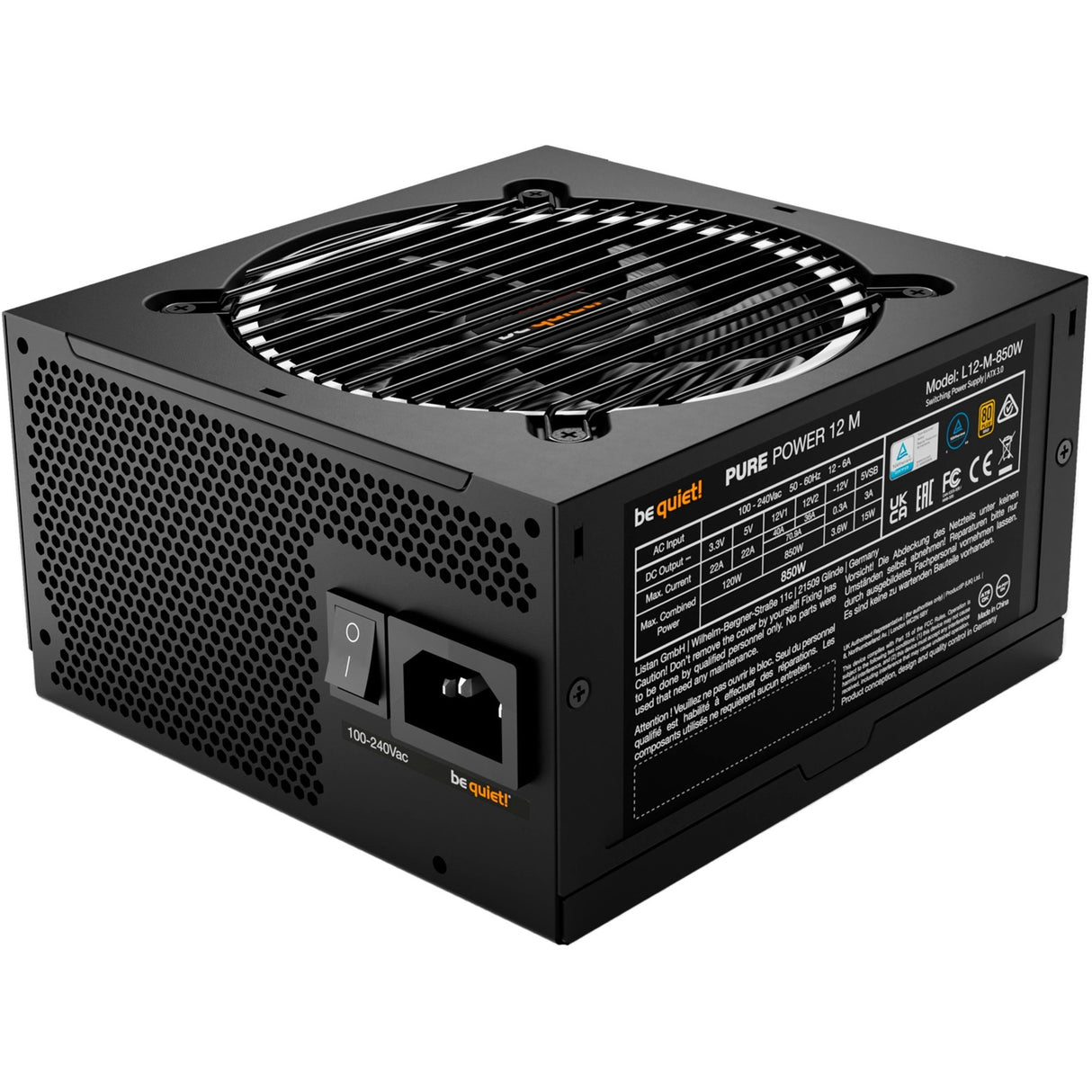 Be quiet! Pure 12M 850W