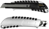 Enzo benson afbreekmes 18mm aluminium zwart - 6410820
