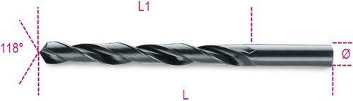 Beta metaal spiraalboor hss 3.5mm