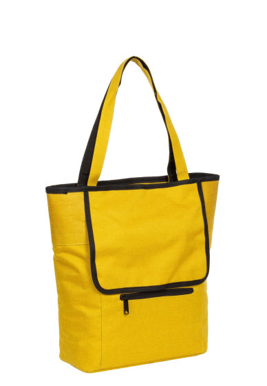 Bike drops shopper fietstas nylon 21l geel