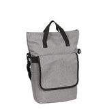 Bike drops shopper fietstas met schouderhengsel nylon 12l grijs