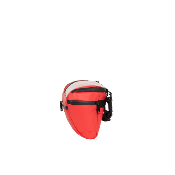 Bike splash waterafstotende stuurtas met schouderhengsel 5l rood