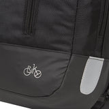 Bike wave fietsrugzak dubbele fietstas nylon 20l zwart
