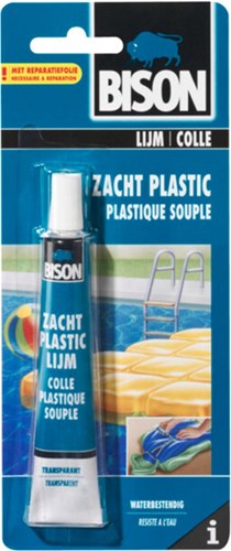 Bison zacht plastic lijm crd 25ml*6 nlfr - 1307500 1307500