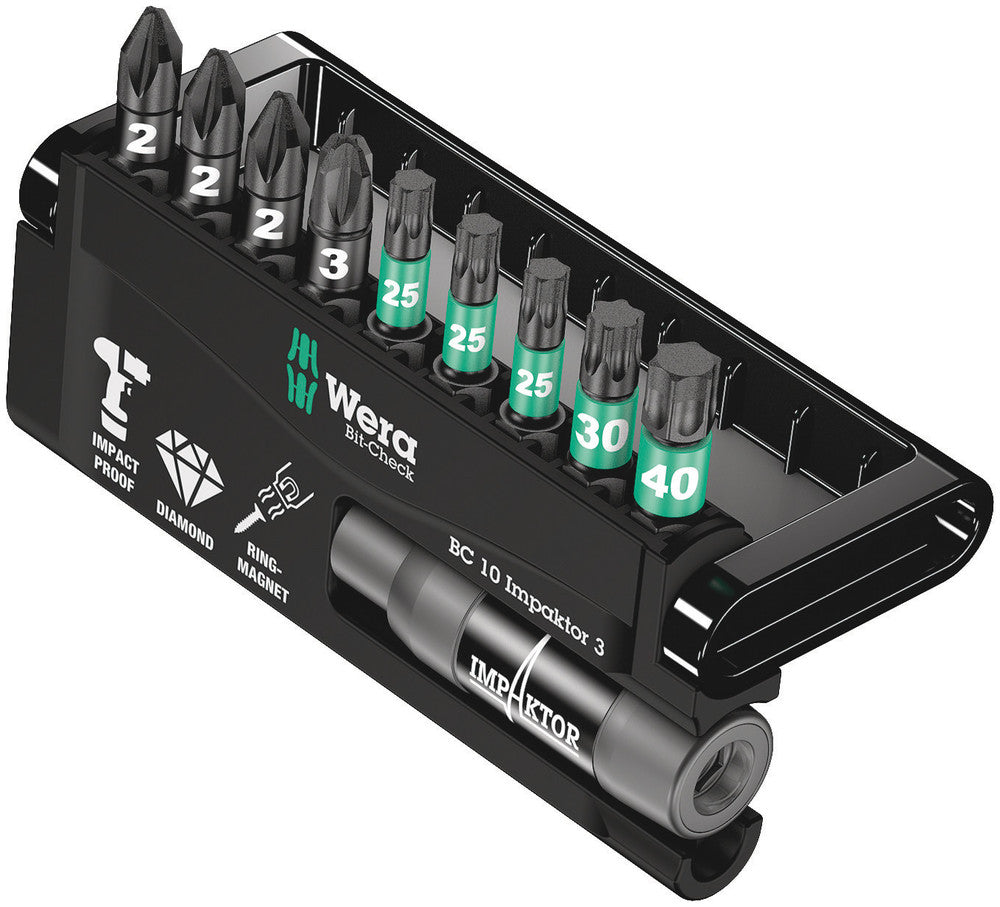 Imp wera bit-check 10 aktor 3, 10 -delig - 1 stuk(s) - 05057683001