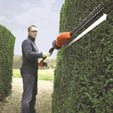 Black+decker lichtgewicht lithium heggenschaar op steel. 18v. 2.0ah. autonomie 100m2 - gtc1843l20-qw