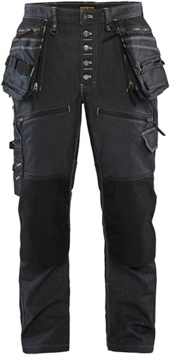 Blåkläder baggy denim stretch x1900 19991141 | marineblauw zwart | maat c150 - 7330509459256