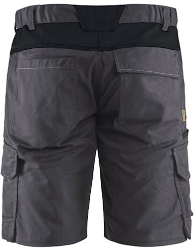 Blåkläder industrie short met stretch 14461832 | medium grijs zwart | maat 48 - 7330509758212
