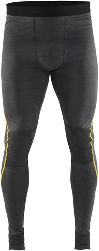 Blåkläder lange onderbroek 100% merino xlight 18441734 | donkergrijs geel | maat xl - 7330509595145