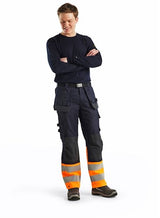Blåkläder multinorm inherent werkbroek 14891513 | marineblauw oranje | maat 56 - 7330509720622