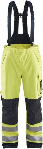 Blåkläder multinorm shell werkbroek 18811532 | high-vis geel marineblauw | maat xs - 7330509783979