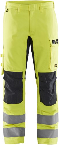 Blåkläder multinorm werkbroek inherent met stretch 17881512 | high vis geel marineblauw | maat 48 - 7330509805374