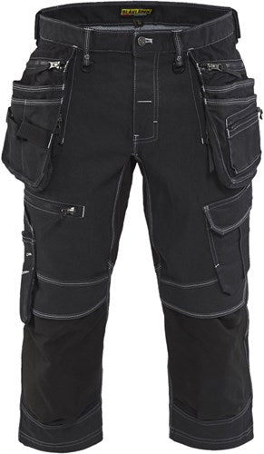 Blåkläder piraatbroek denim stretch x1900 19911141 | zwart | maat 52 - 7330509532867