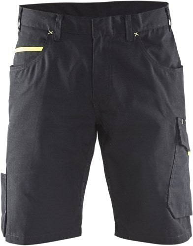 Blåkläder service short 14991330 | zwart high vis geel | maat 46 - 7330509549643