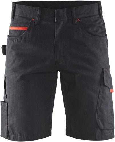 Blåkläder service short 14991330 | zwart rood | maat 52 - 7330509549780