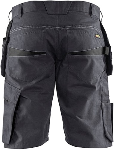 Blåkläder service short met spijkerzakken 14941330 | medium grijs zwart | maat 48 - 7330509688830