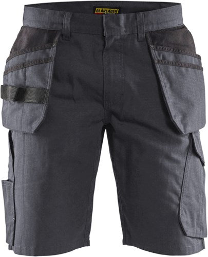 Blåkläder service short met spijkerzakken 14941330 | medium grijs zwart | maat 52 - 7330509688854
