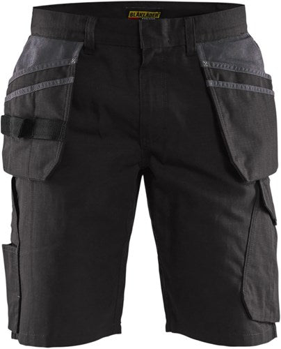 Blåkläder service short met spijkerzakken 14941330 | zwart donkergrijs | maat 62 - 7330509689202