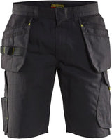 Blåkläder service short met spijkerzakken 14941330 | zwart high vis geel | maat 60 - 7330509688991
