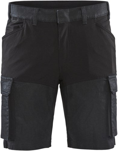 Blåkläder service short met stretch 14371147 | marineblauw zwart | maat 54 - 7330509718025