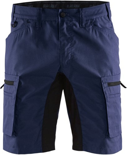 Blåkläder service short stretch 14491845 | marineblauw zwart | maat 44 - 7330509538524