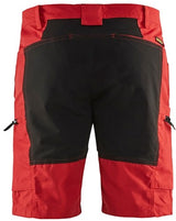 Blåkläder service short stretch 14491845 | rood zwart | maat 50 - 7330509586679