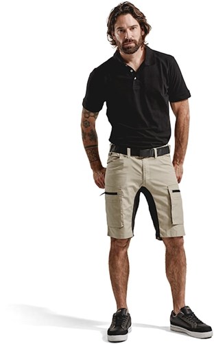 Blåkläder service short stretch 14491845 | stone zwart | maat 58 - 7330509535721