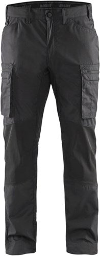 Blåkläder service werkbroek met stretch 14591845 | donkergrijs zwart | maat 58 - 7330509462805