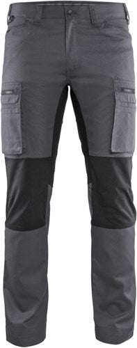 Blåkläder service werkbroek met stretch 14591845 | medium grijs zwart | maat 52 - 7330509748800