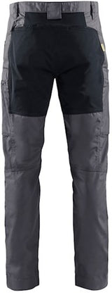Blåkläder service werkbroek met stretch 14591845 | medium grijs zwart | maat 58 - 7330509748831