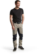 Blåkläder service werkbroek met stretch 14591845 | stone zwart | maat 50 - 7330509500583