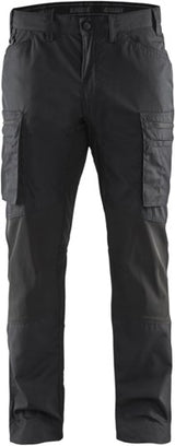 Blåkläder service werkbroek met stretch 14591845 | zwart | maat 52 - 7330509462973