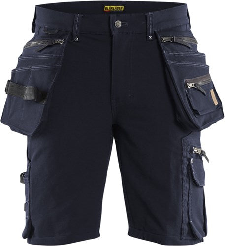 Blåkläder short 4-weg stretch x1900 19881644 | donker marineblauw zwart | maat 58 - 7330509687703