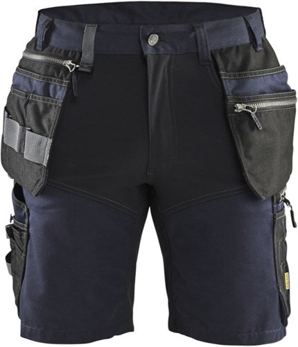 Blåkläder short met stretch 15981860 | donker marineblauw zwart | maat 60 - 7330509838334