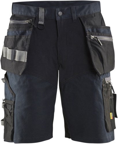 Blåkläder short met stretch en spijkerzakken 15981343 | donker marineblauw zwart | maat 54 - 7330509722015