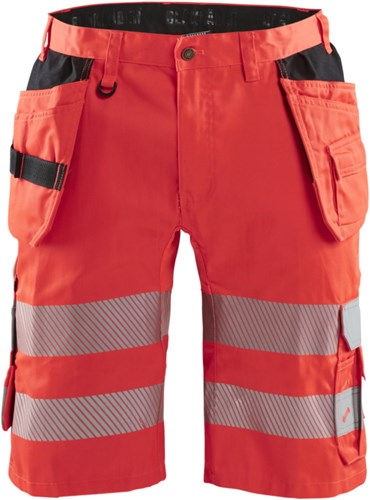 Blåkläder short met stretch high-vis 15861811 | high vis rood | maat 44 - 7330509691366