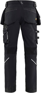 Blåkläder werkbroek 4-weg stretch x1900 19981644 | zwart | maat c154 - 7330509657706