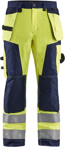 Blåkläder werkbroek high-vis 15681811 | high vis geel marineblauw | maat 56 - 7330509402344