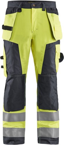 Blåkläder werkbroek high-vis 15681811 | high vis geel medium grijs | maat 62 - 7330509676233