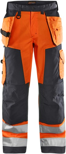Blåkläder werkbroek high-vis 15681811 | high vis oranje medium grijs | maat 60 - 7330509746455