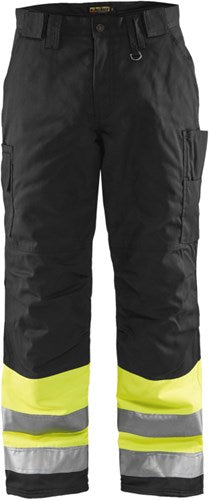 Blåkläder winterwerkbroek high-vis 18621811 | high vis geel zwart | maat d96 - 7330509369821