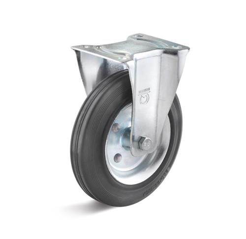 Torwegge bokwiel rubber ø80 stalen kern