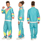 Boland Retro Trainingspak Heren Polyester Blauw maat M
