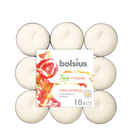 Bolsius geurtheelicht true moods new energy 18 stuks