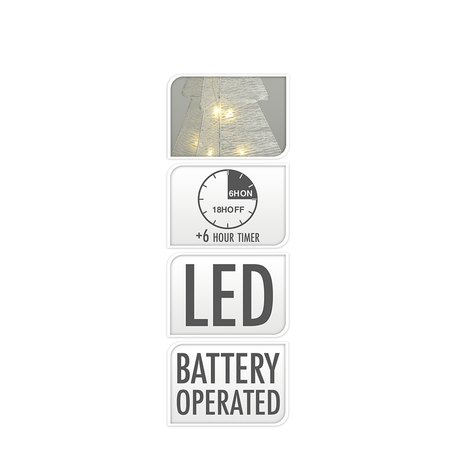 Boom vouwbaar wit led 20 leds 50cm