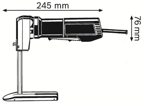 Bosch blauw bosch professional - schuimrubberzaagmachine gsg 300 (schaaf, voetplaat gemonteerd, zaagbladen niet inbegrepen)
